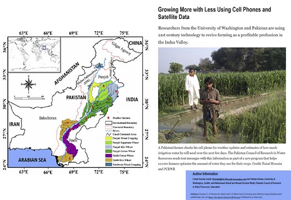 Growing More with Less Using Cell Phones and Satellite Data