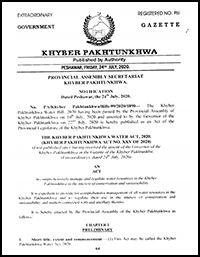 KPK Water Act 2020
