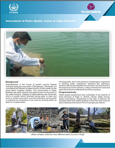 Assessment of Water Quality Status in Gilgit Baltistan