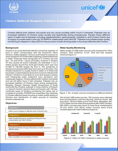 Cholera Outbreak Response Activities in Karachi