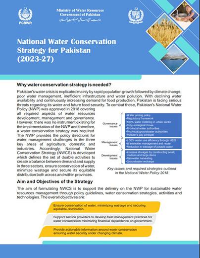 National Water Conservation Strategy for Pakistan (2023-27)