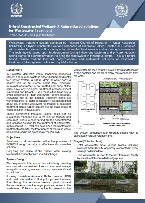 Hybrid Constructed Wetland- A Nature-Based Solutions for Wastewater Treatment